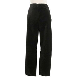 Black Stretch Cotton Velveteen Skinny Pants 16